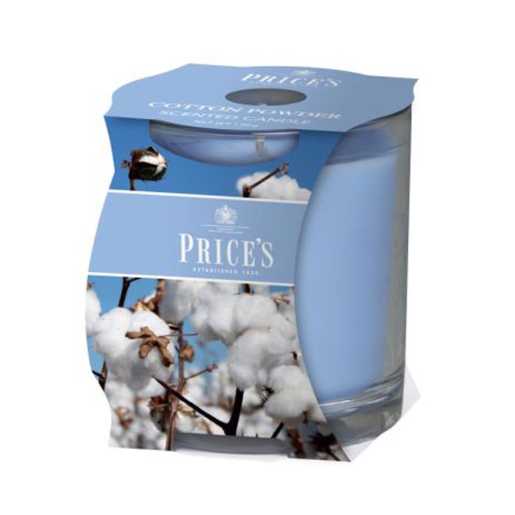Price's Cotton Powder Cluster Jar Candle Extra Image 1